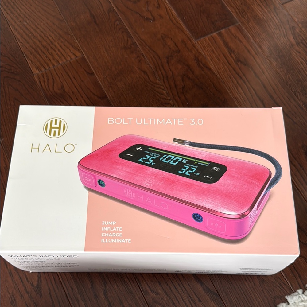 Halo Bolt Ultimate 3.0 Pink Power Bank CAR